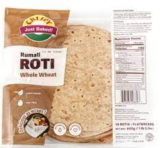 Crispy Whole Wheat Rumali Roti 10pc