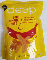 DEEP BANANA RED CHILI CHIPS 200G