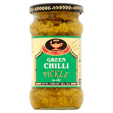 Deep Green Chili pickle 10oz