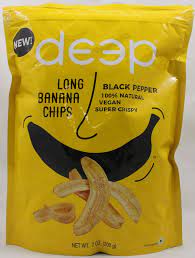 DEEP LONG BANANA CHIPS ( BLACK PEPPER) 7oz