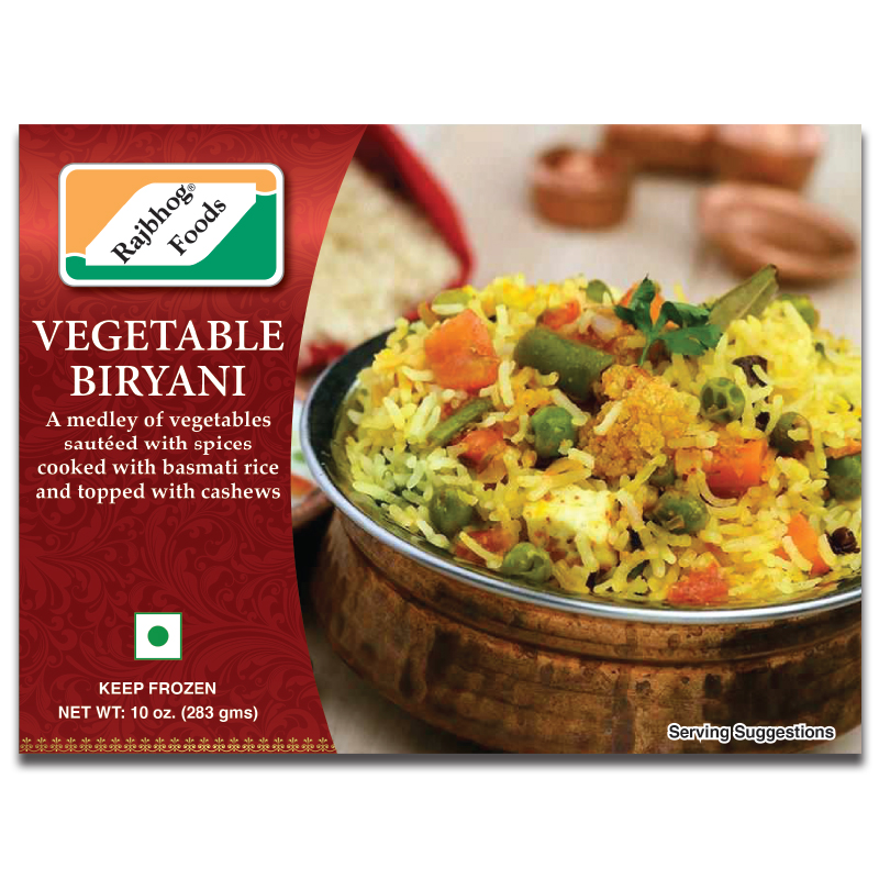 RAJBHOG VEGETABLE BIRYANI (10oz)